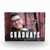 写真の卒業写真ブロックパーソナライズされたの追加 フォトブロック (正面)