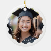 写真の卒業年名または学校の卒業記念 セラミックオーナメント (裏面)
