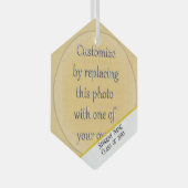 写真の卒業式の追加 ガラスオーナメント (正面右)