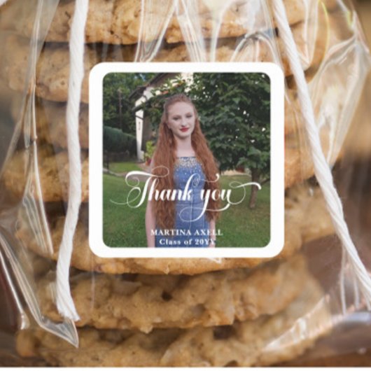 写真の卒業式 スクエアシール