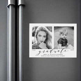 写真の卒業式 マグネット招待状