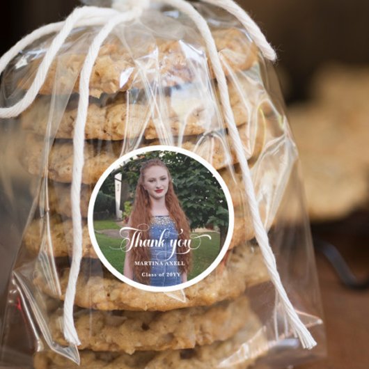 写真の卒業式 ラウンドシール