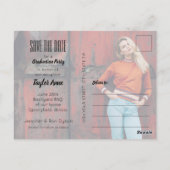 写真の卒業日を保存 ポストカード (裏面)