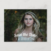 写真の卒業日を保存 ポストカード (正面)