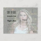 写真の卒業日を保存 ポストカード (裏面)