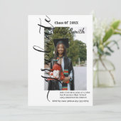 写真の卒業案内 招待状 (スタンド正面)