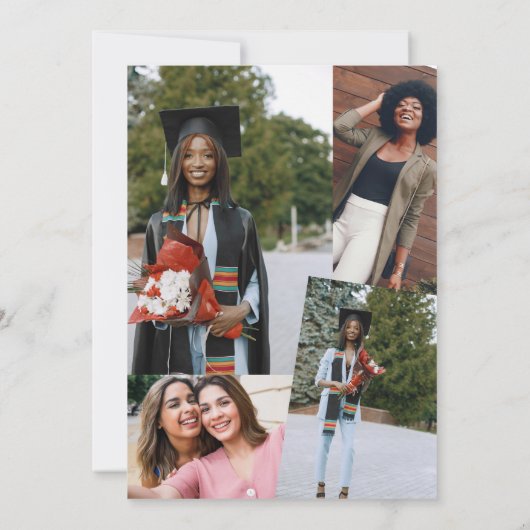 写真の卒業案内 招待状 (裏面)