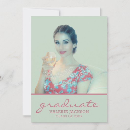 写真の卒業生 案内状 (正面)