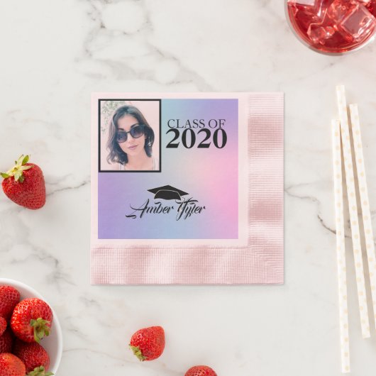 写真の卒業生 縁ありカクテルナプキン (インサイチュ)