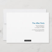 写真の卒業発表の接続 案内状 (裏面)