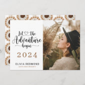 写真の卒業発表 |アドベンチャー開始 招待状 (正面/裏面)