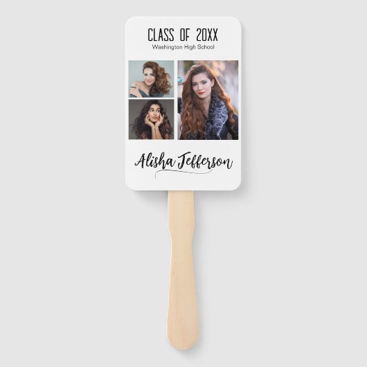 写真の卒業発表 ハンドファン (裏面)