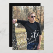 写真の卒業発表 招待状 (正面/裏面)