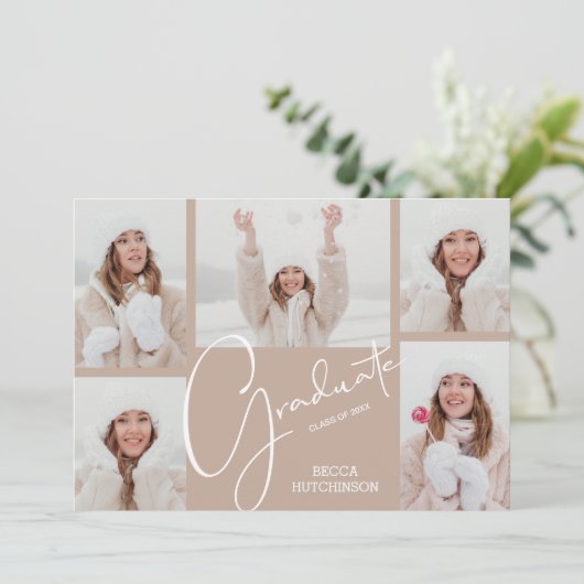 写真の卒業発表 招待状 (スタンド正面)