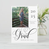 写真の卒業発表 招待状 (スタンド正面)
