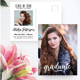 写真の卒業発表/招待状 ポストカード