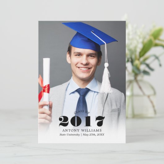 写真の卒業発表 案内状 (スタンド正面)