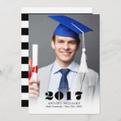 写真の卒業発表 案内状 (正面/裏面)