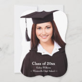 写真の卒業発表 案内状 (正面)