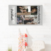 写真の卒業祝いのパーティー 横断幕 (インサイチュ)