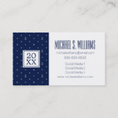 写真の卒業|のいかりの水玉模様パターン コーリングカード (裏面)