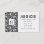 写真の卒業|のスタイルのカメパターン コーリングカード (裏面)