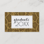 写真の卒業|のスネークスキン コーリングカード (裏面)