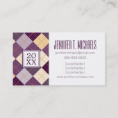 写真の卒業|のセーターの背景 コーリングカード (裏面)