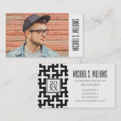 写真の卒業|のプラス符号 コーリングカード (正面/裏面)