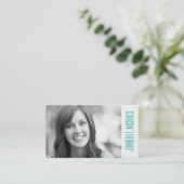 写真の卒業|の三角形パターン コーリングカード (スタンド正面)