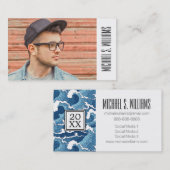 写真の卒業|の抽象芸術の波 コーリングカード (正面/裏面)