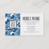 写真の卒業|の抽象芸術の波 コーリングカード (裏面)