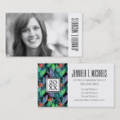 写真の卒業|の水彩画の極楽鳥 コーリングカード (正面/裏面)