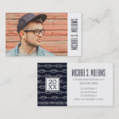 写真の卒業|の海兵隊員の結合型 コーリングカード (正面/裏面)