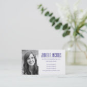 写真の卒業|の装飾的な海の波の背景 コーリングカード (スタンド正面)