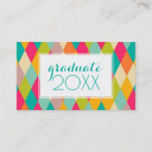 写真の卒業|の道化師のヴィンテージパターン コーリングカード (裏面)