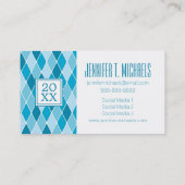 写真の卒業|の道化師の冬パターン コーリングカード (裏面)