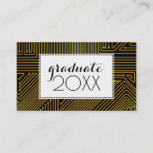 写真の卒業|コンピュータサーキットボード コーリングカード (裏面)