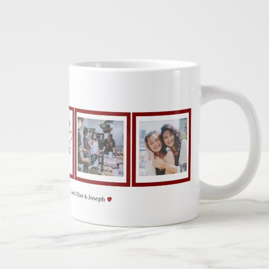 写真の友人たちが縁の色を変えるファンタスティック ジャンボコーヒーマグカップ (右)