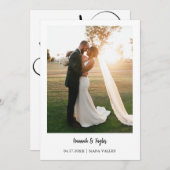 写真の取り消し案内カード セーブザデート (正面/裏面)