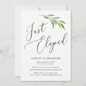 写真の取り消し案内カード |駆け落ち 招待状 (正面)