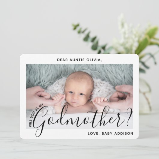 「写真の名付け親に、近代的でエレガントな脚本を提案します」 招待状 (スタンド正面)