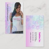 写真の名刺のテンプレート2を挿入して下さい 名刺 (正面/裏面)