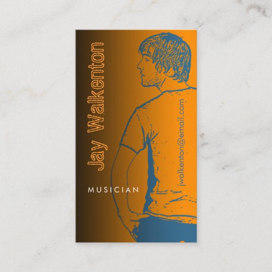 写真の名刺のテンプレート3を挿入して下さい エンクロージャーカード (正面)