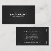 写真の名刺（白黒） 名刺 (正面/裏面)
