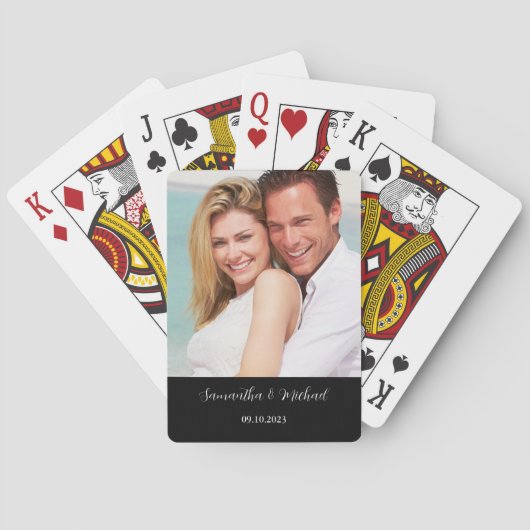 写真の名前の日付 トランプ (裏面)