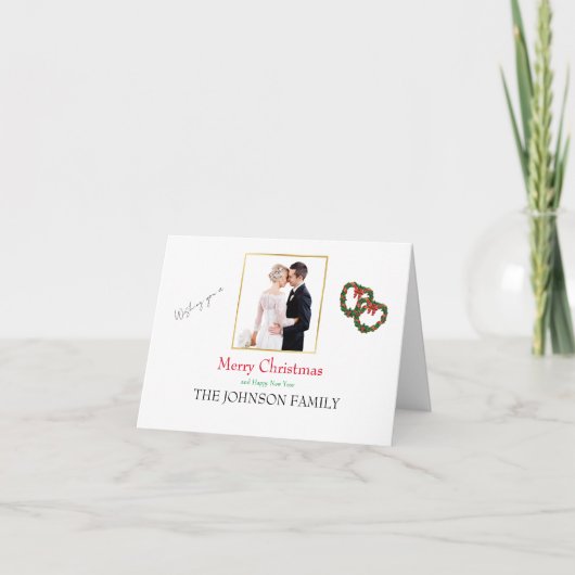 写真の名前をアップロードするメッセージを表示する シーズンカード (正面)