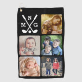 写真の名前をアップロードモノグラムの ゴルフタオル (正面)