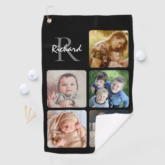 写真の名前をアップロードモノグラムの ゴルフタオル (インサイチュ)