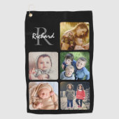 写真の名前をアップロードモノグラムの ゴルフタオル (正面)